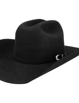 Uni Cattleman Western Wool Hat by - black - Size: M (56-57 cm) - JJ Hats - FashionsVida