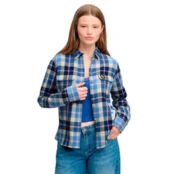 Camicia A Maniche Lunghe Lumberjack Check Flannel Classic Blue Check XS
