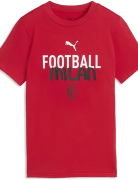 T-shirt Manches Courtes Junior Ac Milan Culture For All Time Red 11-12 Années Garçon - Puma - FashionsVida