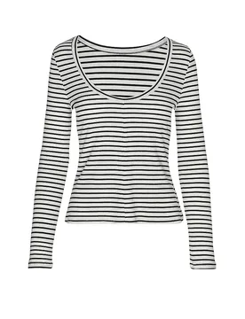 Ecoalf Langarmshirt FARO crema M - Ecoalf - FashionsVida
