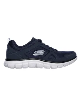 Scarpe blu in pelle e mesh con Memory Foam Track Scloric 43 - Skechers - FashionsVida