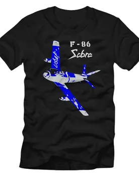 F-86 Sabre North American F86 USA Jagdflugzeug - T Shirt Men's 100% Cotton Casual T-shirts Loose Top Size S-3XL - Aliexpress - FashionsVida