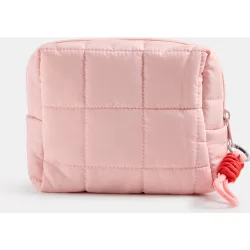 Neceser Acolchado Pequeño Rosa