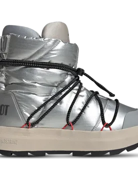 X Moon Boot Ace Mid Donna - Stivali Argento - Taglia 40 2/3 - Rete/Sintetico 40 2/3 - Adidas - FashionsVida