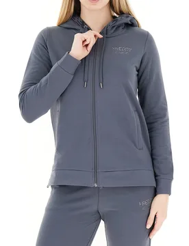 Freddy Felpa con zip ANTRACITE S - Freddy - FashionsVida