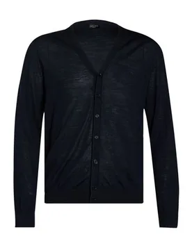 Strickjacke Herren Nachtblau 48 Herren - Roberto collina - FashionsVida