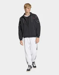 Mens Cutline Track Top - Nero, nero nero Uomo taglia L