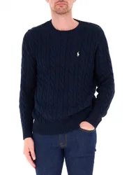 Maglione a trecce POLO BLU SCURO M