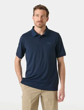Men's LIFA® Active Solen Short Sleeve Polo Navy L - Navy Blue - Male - Helly Hansen - FashionsVida