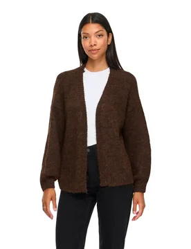 Cardigan Lampe Open Coffee Bean 2XL - Vila - FashionsVida