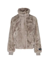 Chaqueta efecto pelo AMBRA beige 34