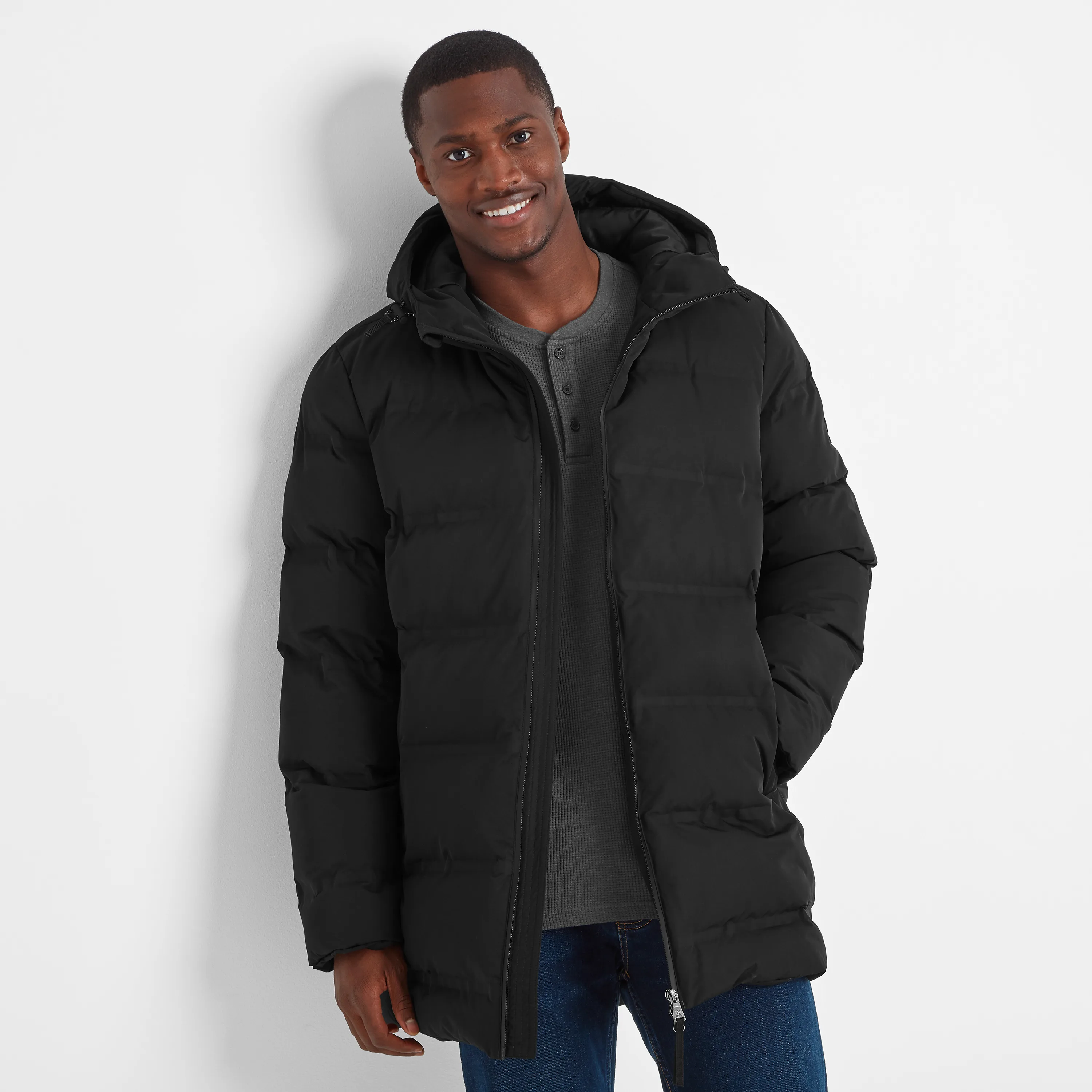 Brinkley Mens Parka Black - Size Medium - TOG24 - FashionsVida