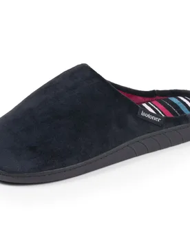 Chaussons Mules Noir Rayures canard noir 37 - Isotoner - FashionsVida