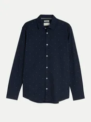 Regular-Fit Freizeithemd Blau M