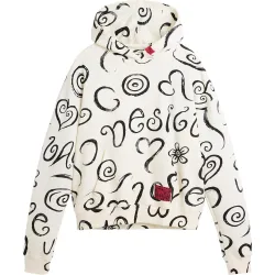 Sudadera de mujer estampada 100% algodón