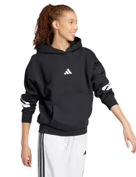 Future Icons 3-stripes Hoodie Damen Kapuzenpullover - Schwarz - Größe L (42-44) - Poly Mesh Black L (42-44) - Adidas - FashionsVida