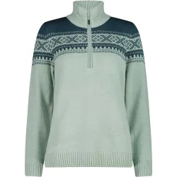 Woman sweat knitted jersey esquí mujer Verde (36)