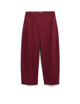 Hose Barrel Leg dunkelrot XL Damen - Armedangels - FashionsVida