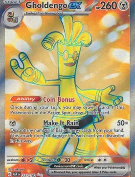 Pokemon SV Paradox Rift 231/182 Gholdengo ex (Full Art) - Pokémon - FashionsVida