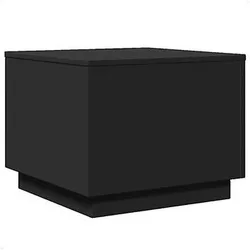 Wohnzimmertische Table Basse Avec Lumières Led Noir 50x50x40 Cm Einheitsgrösse