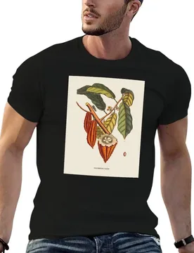 Cacao Tree Antique Botanical Illustration T-Shirt Basic Short Sleeve T-Shirt for Men - Aliexpress - FashionsVida