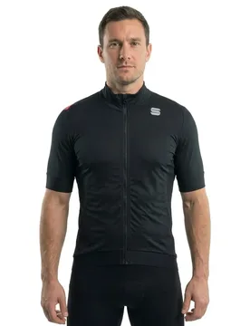 Giacca A Maniche Corte Fiandre Pro Black - Sportful - FashionsVida