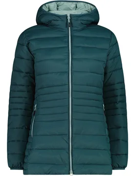 Woman long jacket fix hood chaqueta outdoor mujer Verde (36) - CMP - FashionsVida