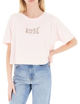 T-shirt girocollo ROSA S - Rinascimento - FashionsVida