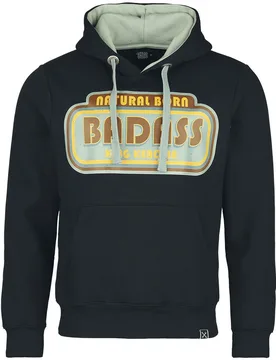 Kapuzenpullover - Badass Hoodie - S bis 4XL - für Männer - Größe XL - schwarz - Männer - male - King Kerosin - FashionsVida