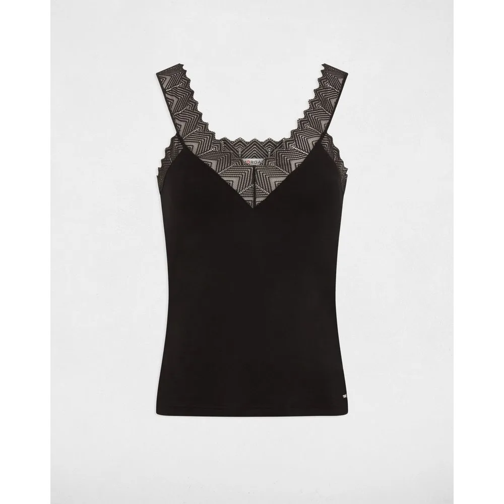 Top de mujer de tirantes con encaje - Morgan - FashionsVida