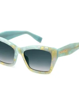 Occhiali Da Sole Da Donna Sfu778-5509e6 55/18/10 Green / Blue One Size - Furla - FashionsVida