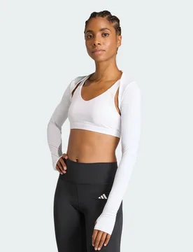 Coprispalle da allenamento PrimeLift Essentials Contour M White - Adidas - FashionsVida