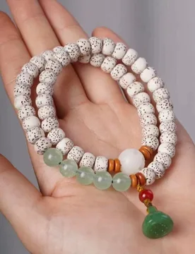 Hainan Natural Ecological Star-Moon Bodhi Seed Double-Loop Bead Bracelet for Men and Women, Crescent High-Density Smooth White B - Aliexpress - FashionsVida