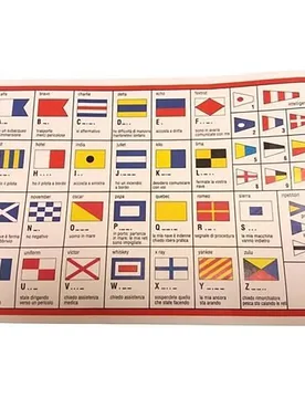 International Code Flag 40 x 60 cm unisex - Goldenship - FashionsVida