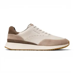 Mens Grandpro Luxe Mile Trainer Brown Leather Sneakers - C44518 - Size Eu 43