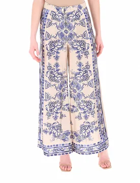 LIU JO Pantalone wide leg BLU 44 - Liu jo - FashionsVida