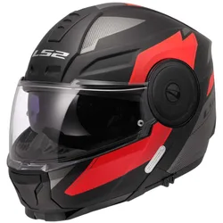 Casco Moto Modulare P/J FF902 SCOPE II DURIA Nero Rosso taglia XS