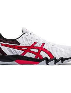 Gel-blade 7 Indoor Court Shoes White / Classic Red UK 6 - Asics - FashionsVida