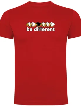 T-shirt à Manches Courtes Be Different Football Red M - Kruskis - FashionsVida