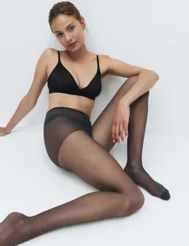 Pack 10 Denier Light Support Tights Nearly Black female - M&S - FashionsVida
