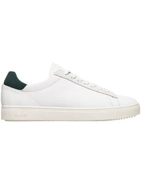 Sneakers en cuir - Bradley White Leather Dark Forest en Coton - Taille 44 - Blanc - Clae - FashionsVida