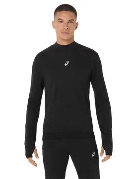 Maglietta A Maniche Lunghe Road Winter Seamless Performance Black S - Asics - FashionsVida