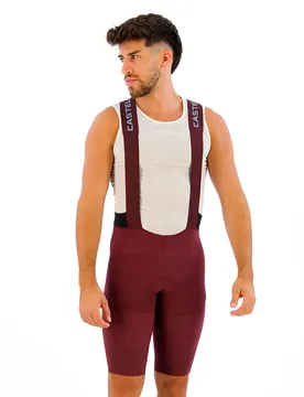 Salopette Premio Evo Dark Bordeaux / Blue Winter - Castelli - FashionsVida