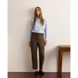 Pantalón de mujer de punto con cuadros