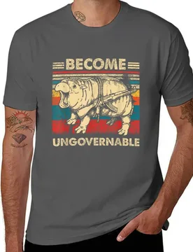 Become Ungovernable Moo Deng For Kids, For Men, For Women, Cute Ba Gift Fan T-Shirt - Aliexpress - FashionsVida