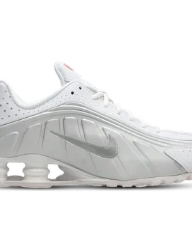 Shox Men's Sneakers - White - Size 8 - Mesh/Synthetic - White - Size: 8 - Nike - FashionsVida
