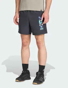 PrimeLift Graphic Short XS 18 CM Carbon / Multicolor - Adidas - FashionsVida