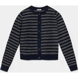 Cardigan de mujer ajustado con rayas