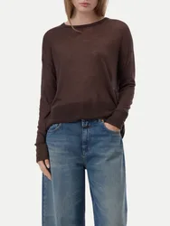Regular-Fit Strickpullover aus Wolle Braun S