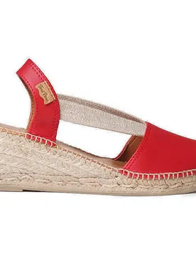 Sandali Con Zeppa In Esparto Teide-p Red EU 45 - Toni Pons - FashionsVida